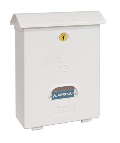 Arregui E1071 - Boîte aux lettres classique en plastique blanc E1071
