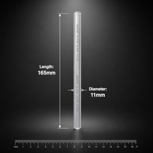 Image of Ultra Clear Hot Melt Glue Sticks | 11mm x 165mm | Pack of 10 pcs | Transparent All-Purpose Adhesive | Universal Compatible | by Mario