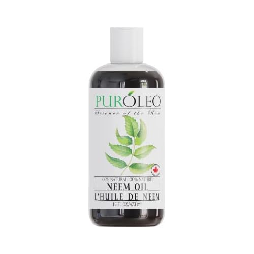 PUROLEO NEEM Oil 16 Fl Oz/473 ML (Made In Canada) 100 Pure Natural