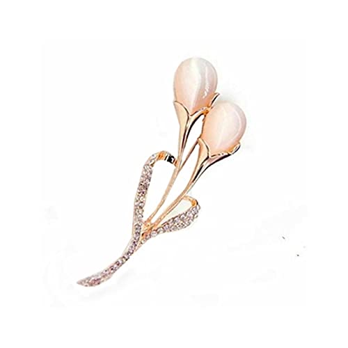 CFWSHJ Broche para Mujer, Broche Elegante, Broche de Solapa, broches de Diamantes de imitación, Ramillete, joyería de Boda, broches de Navidad para Mujer