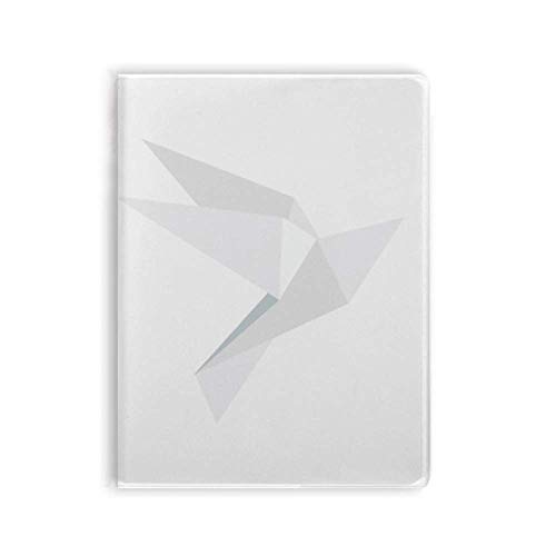 Carnet de notes avec couverture souple pigeon origami blanc pour organiser ses idées
