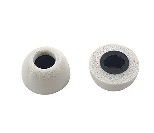 Image of ALXCD Memory Foam Ear Tips Compatible with Sony WF-1000XM4 Earbuds, S /M /L 3 Pairs Soft Tips for XM4 Headphones, Silver