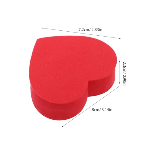 Bolas de antena para coche y SUV, decoración exterior de corazón rojo con material EVA ligero 2