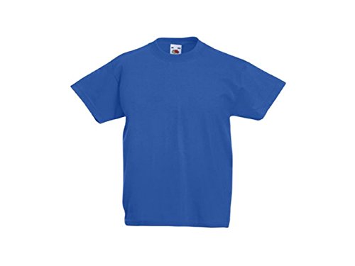 Camiseta infantil Valueweight Fruit of The Loom azul royal 12-13 Years