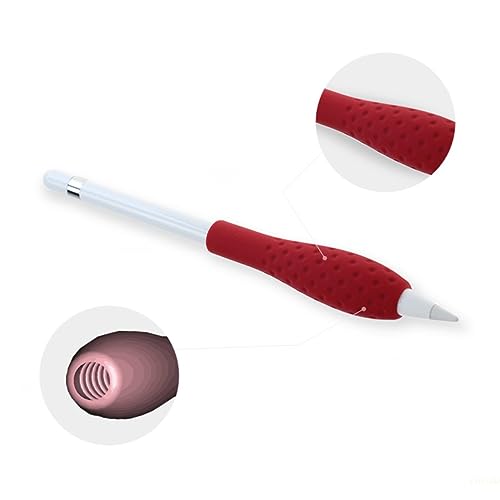 Funda de silicona para lapiz tactil antideslizante que evita dolor de dedos pack 3 piezas 4