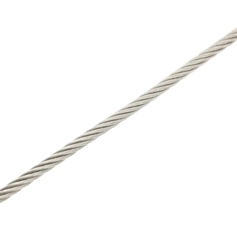 10 metrów sznurka do bielizny 7×7/7X19 o średnicy 0,8 mm, 1,5, 2, 3, 4 i(4MM 7X19)