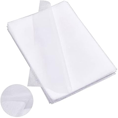 BENECREAT 60 Blatt Benutzerdefinierte PA-Schmelzklebstoff-Schnittstelle, Leichte Schmelzbare Bahn für Applikationen Schmelzbare Einlage, Bekleidungszubehör, 21.6x30.5cm Cover