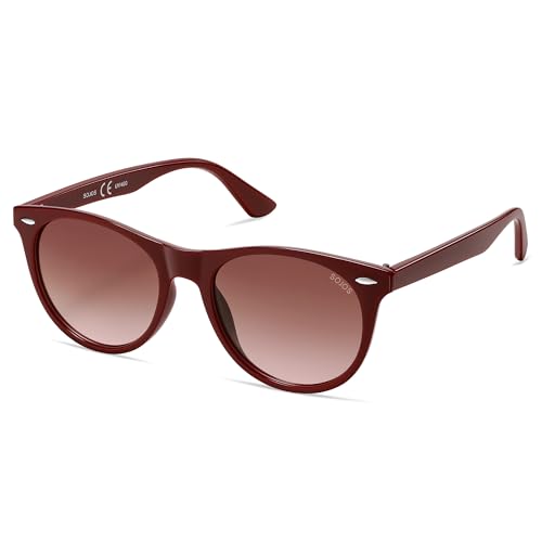 Image of SOJOS Classic Polarized Sunglasses for Women Men Small UV400 SJ2076 | Lightweight Design Frame for All-day Comfort