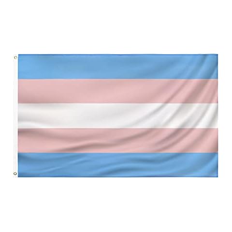 Transgender flag 3x5FT-Trans Rainbow flag Polyester gay pride flag outdoor indoor Canvas Header and Double Stitched Pink Blue Rainbow LGBT Pride Parade Flags With Two Brass Grommets Cover