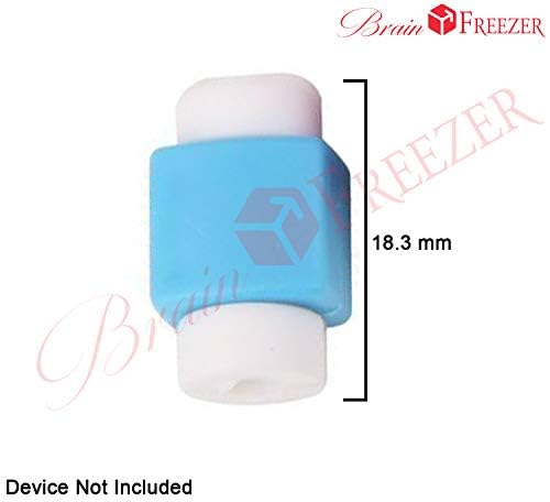 Image of Brain Freezer Data Cable Protector Cover for USB Charger Cable Cord (Multicolour) - Pack of 10