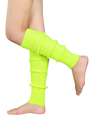 American Trends Leg Warmers for Women Girls 80s Ribbed Leg Warmer for Neon Party Knitted Fall Winter Sports Socks2