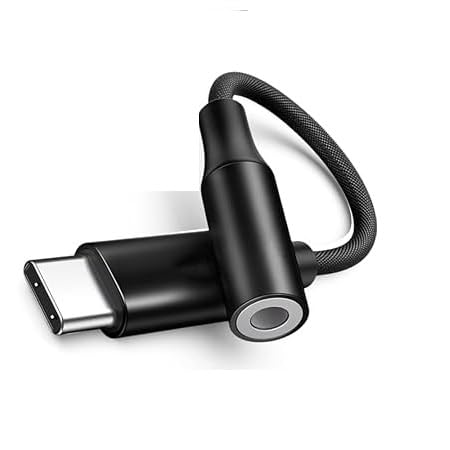 Apple Type-C to 3.5mm Audio Jack Adapter with DAC for iPhone 15, Samsung S Series, OnePlus, Google Pixel, Nothing & Other Type C Phones - Headphones Converter Compatible, 1-Year Warranty*
