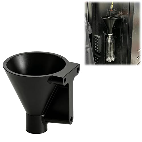 Universal Magnetic Funnel Holder Oil Drain Funnel with Bottle Catcher for Workshop Garage Mess-Free Drip Collection Tool Organizer Fits Standard Bottles