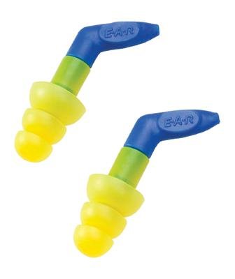 UltraFit 27 Triple Flange Polymer Uncorded Earplugs.