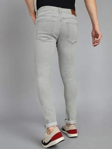 Image of Urbano Fashion Men's Regular Fit Mid Rise Washed Jeans Stretchable