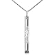 HOKHIM Breathing Necklace,Anxiety,OM AUM Breathlace,Breathe Yoga Symbol,Breathing Necklace to Quit Smoking,Silver