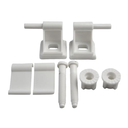 Tornillos de bisagra para tapa de WC en plástico blanco repuesto universal 5
