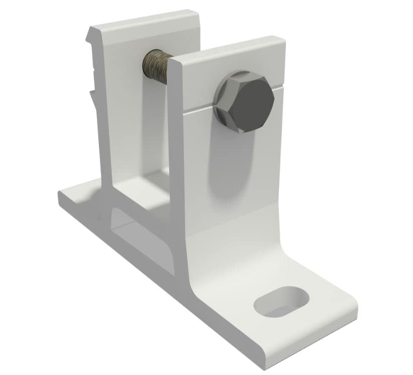 VANA SPP058 Lot de 4 supports muraux pour store avec fixation (40 mm, blanc)