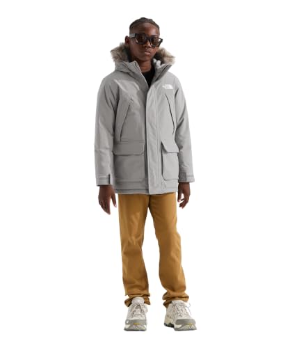 Image of The North Face Boys' McMurdo Parka | Long Waterproof Winter Jacket, 600 Fill Waterfowl Down Insulation, Hand & Chest Pockets, Adjustable Hood, Stone Slab, X-Large