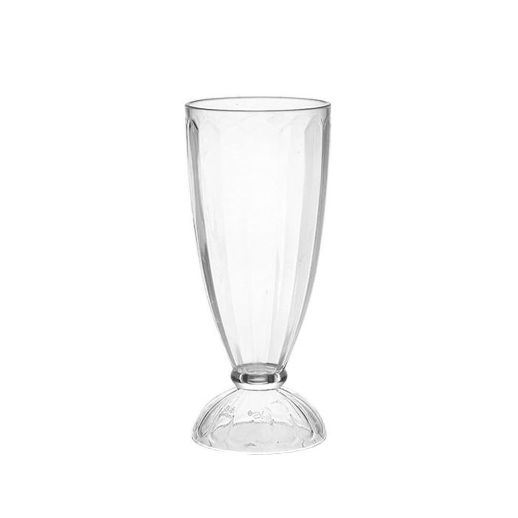 Elegante Glasbecher 12oz Becher 380ml Cocktail Eisbecher Dessert Joghurt Pudding Becher Kreativer Milchshake Kaltes Wasser Glas Transparenter Obstbecher Trinkgläser aus Glas