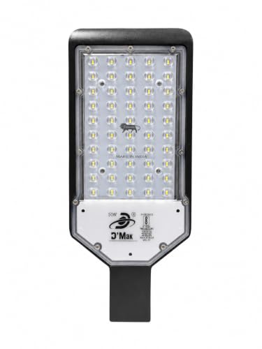 Image of D'Mak 50W LED Street Light, IP65 Waterproof Outdoor Light with Focus Lens, High Brightness Cool White LED Lamp for Street, Road, Garden, Parking Lot & Security Applications (Pack of 1)