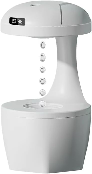 800ml Large Capacity Anti-gravity Humidifier LED Display USB Air Purifier Suitable for Living Room and Bedroom (Green)