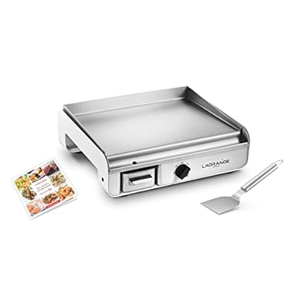 Plancha Pro Weiß LAGRANGE, Edelstahl, Hergestellt in Frankreich, 2300W – Bild 4