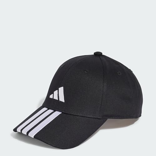 adidas Unisex - Adulto BBALL 3S Cap New Logo, Black/White, S-M - imagen 5