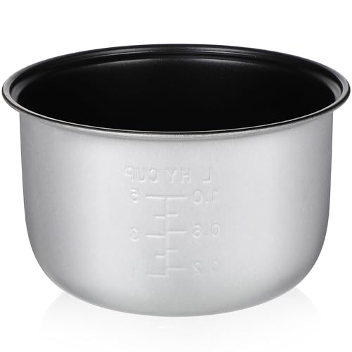 BESPORTBLE Olla Interior Antiadherente para Olla Eléctrica Accesorio Multifunción para Cocinar Arroz Sopa y Pasteles Repuesto Duradero con Escala Práctica para Uso Doméstico