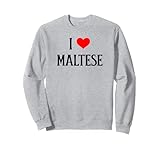 Photo Gallery cucciolo da compagnia i love maltese i heart maltese dog lover felpa Photo Gallery cucciolo da compagnia i love maltese i heart maltese dog lover felpa