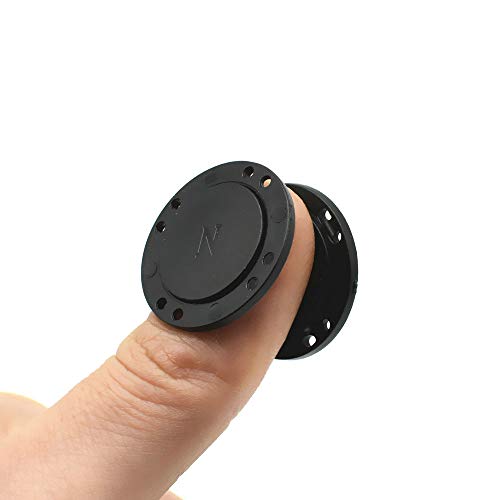 41L Magnetic Coat Buttons 26mm/1” Invisible Hidden Sewing Button Snaps for Curtain Washable Nylon with Magnets Inside for Coat Jacket Suitcase Bag Windbreaker Pajamas FBM Shipment 6pcs (26mm, Black)