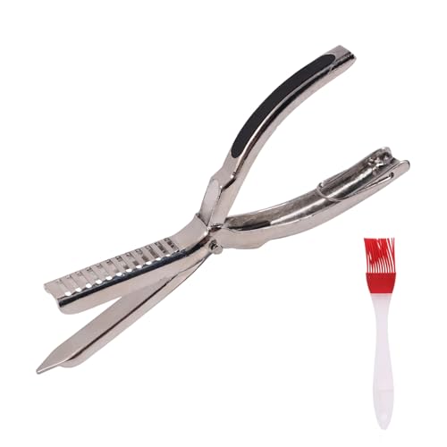 Rib Prep Tool, Anti-Slip Stainless Steel Rib Meat Membrane Tweezers with Silicone Brush Ergonomic Design BBQ Prep Silver Skin Removal Skinner Accessories for Home Camping Barbecue Grill Utensils ﻿