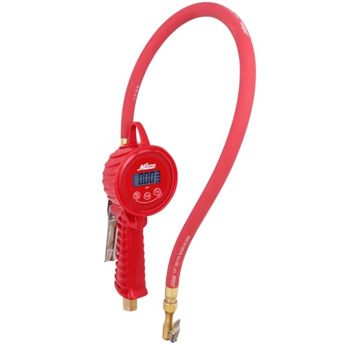 Milton 555e: Precision Digital Tire Inflator Air Pressure Gauge Grip-Head Air Chuck 20 Hose 1/4 Npt W/Extreme 0.1& Accuracy 10-120 Psi