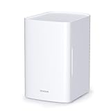 EENOUR 小型冷蔵庫 6L 冷温庫 【保冷・保温】両用 ミニ冷蔵庫 ペルチェ式 保冷庫 高密度発泡ウレタン 静音 省エネ 操作簡単 持ち運び便利 一人暮らし AC100V DC12V 室内車載両用 車中泊 キャンプ アウトドア【2025年新型】(ホワイト)