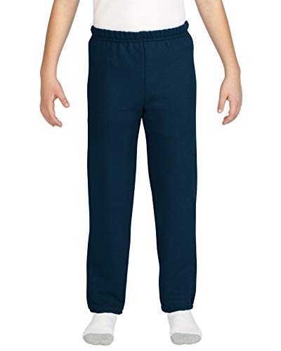 18200B Youth Fleece Pants Navy Medium
