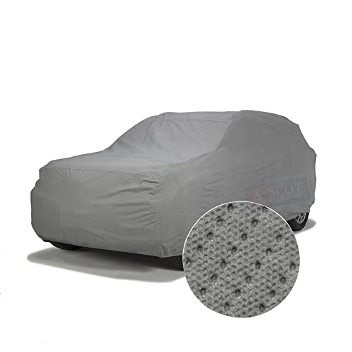 Image of ASCOT, CAR COVER for Hyundai Grand i10 Nios Car Body Cover Waterproof 3 Layers Custom-Fit All Weather for Indoor & Outdoor Use (NIOS Magna, TIEBOND Grey)