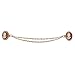 Evelots Goldtoned Antique Cameo Sweater Clip, Stylish, Cardigan Collar Clip