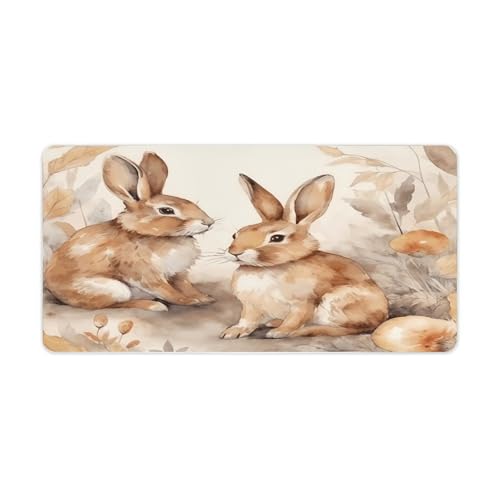 Mouse Pad grande de goma estilo Rabbit 30x60 cm miniatura 1