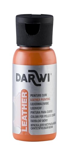 DARWI DA0420050752C Un Flacon de Peinture Pour Cuir Coloris Orange 50ML
