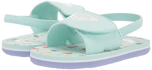 Image of Roxy Girl's TW Finn Sling Back Flip Flop Sandal Sandal, NAVY DREAM, 7 M M US Toddler