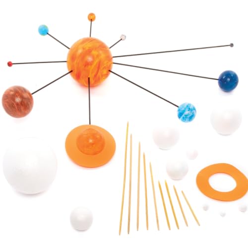 Baker Ross EV8302 Dein eigenes Sonnensystem - Set zum selber bauen für Kinder für den Astronomie-Unterricht - 2 Bastelsets