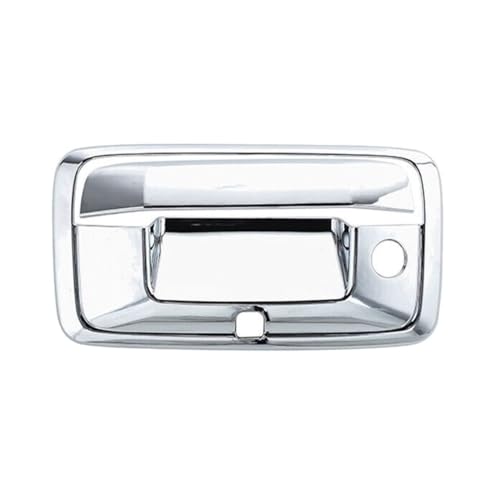 PCHXQVQ Rear Trunk Tailgate Handle Trim Decor Cover Chrome 2 Pieces/Set for Chevy for Silverado 1500 2014-2018 RTTHTDCFCS1C