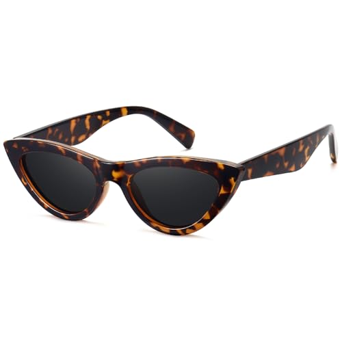 Retro Cat Eye Sunglasses for Women Trendy Polarized Womens Sunnies