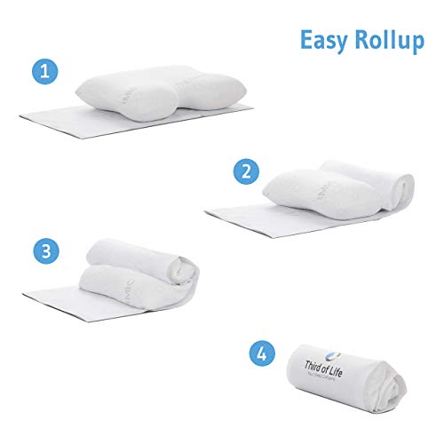 Coussin à Mémoire de Forme GIANFAR | Oreiller Cervical Orthopédique et Ergonomique | Mousse Viscoélastique | Idéal pour Dormir sur Le Côté | Taie avec Thermorégulation | 60x40x12/10cm Coussin à Mémoire de Forme GIANFAR | Oreiller Cervical Orthopédique et Ergonomique | Mousse Viscoélastique | Idéal pour Dormir sur Le Côté | Taie avec Thermorégulation | 60x40x12/10cm