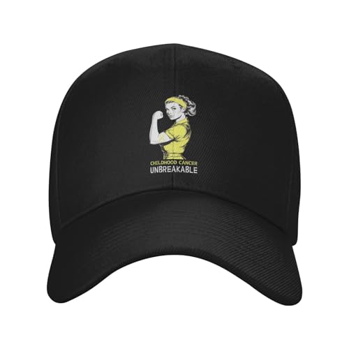 Childhood Cancer Warrior Awareness Classic Duckbill Caps for Stylish Sun Protection Black