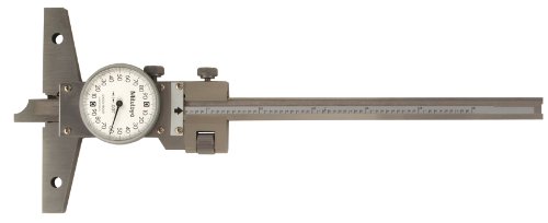 Mitutoyo 527-311-50 Dial Depth Gauge with Fine Adjustment, Caliper Type, 0-6" Range, 0.001" Graduation, +/-0.001" Accuracy #1