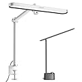Honeywell LED Desk Lamp with Clamp - 05B02 Sunturalux Clip On Desk Light Eye Caring Natural Light 4000K 1300LM Stepless Brightness Dimmable Table Lamp Full Metal Desk Lamps for Home Office Work Study