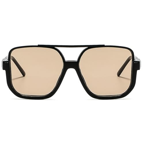 Fashion Vintage Big Square Sunglasses Half Frame UV400 Sun Shades Women Men Trendy Design Sun Glasses Eyewear