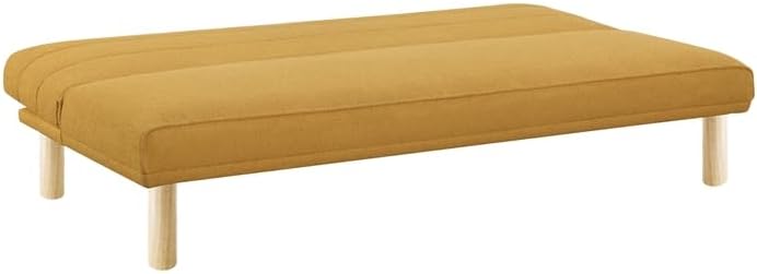 Miniatura 6 de Pemberly Row Sofá convertible en tapicería de tela amarilla caléndula