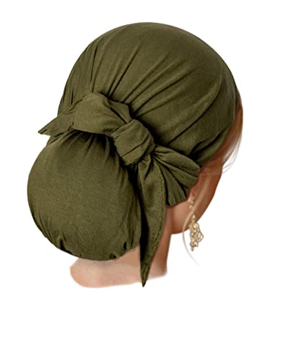 image for ShariRose Pre-tied Headscarf Soft Cotton Long Head Cover Wrap for Wome